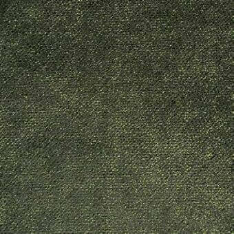 Olive green textured fabric sample with golden yellow flecks, dense woven construction, coarse linen-like texture, matte finish, g fx032.