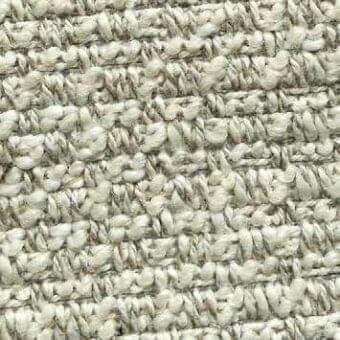 Woven fabric texture, creamy off-white, horizontal ribbed pattern with nubby loops; “presotto tavolara g tav101” label visible.