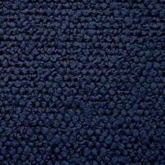 Dark blue Presotto fabric texture with a dense, nubby surface of raised circular elements; matte finish, g vlt600 sample.