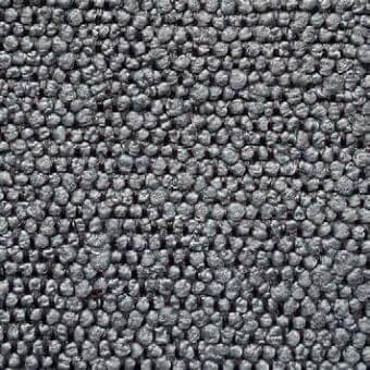 Presotto Volt fabric sample, dark gray, three-dimensional pebble texture with grid pattern, model G VLT802, matte finish.