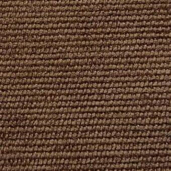 Brown woven Presotto Nativo fabric with a linear, nubby texture and matte finish, displaying subtle heathered tonal variations.