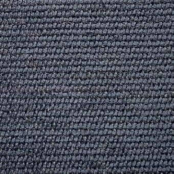 Presotto Nativo fabric, dark gray, tight horizontal weave with rectangular knots creating a textured, matte, heathered surface.