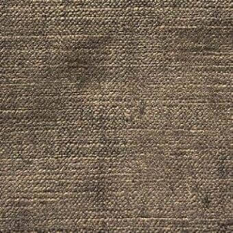 Woven fabric sample, earthy brown with gold highlights, displaying a dense horizontal rib texture and slightly rough surface.
