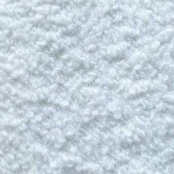 Light gray looped pile fabric texture with subtle tonal variations, a dense weave, and matte finish displaying a soft, undulating pattern.