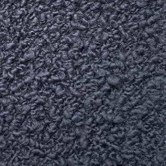 Dark gray looped fabric texture with dense, irregular curls; Presotto “cloud” series textile, model m cld2813, displays a voluminous pile.
