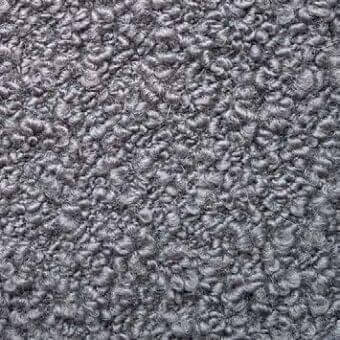 Presotto Cloud fabric, M Cld2814, showcases a dense, looped gray pile with heathered tonal variations and a plush, tactile texture.