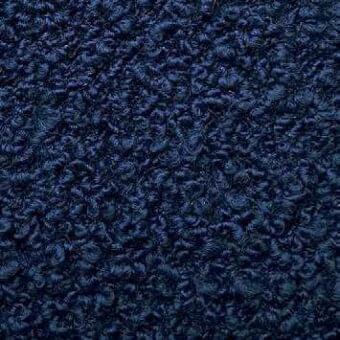 Navy blue Presotto “cloud” fabric (m cld2821) with dense, looped fibers creating a voluminous, irregular, three-dimensional texture.
