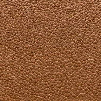 Brown leather texture, Presotto “marrone 9d”, displays a repeating diamond perforation pattern with a matte finish and consistent grain.