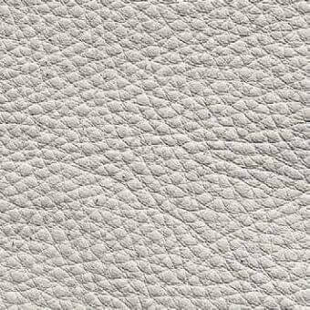 White leather texture with a dense, granular pattern and subtle sheen, presented as a seamless sample against a white background.