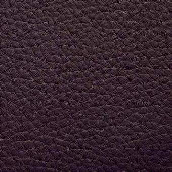 Dark purple full-grain leather texture with a dense, pebbled pattern and matte finish; Presotto “new heavy” leather sample labeled xt nhy93009.