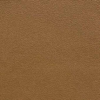 Cognac leather texture sample, granular surface, warm brown tone, matte finish, labeled “presotto xt cognac 89”, neutral background.