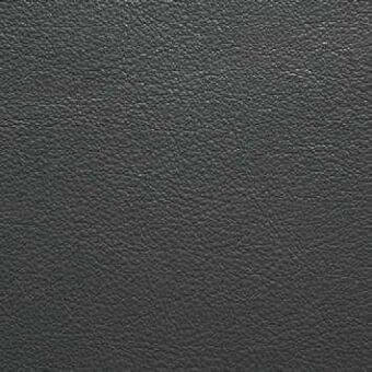 Dark gray leather texture sample, “xt grafite 87”, shows a subtly pebbled grain and matte finish with a consistent, deep tone.