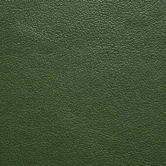 Dark green leather texture sample, “xt menta 514”, shows a subtly pebbled grain and matte finish with consistent pore density.