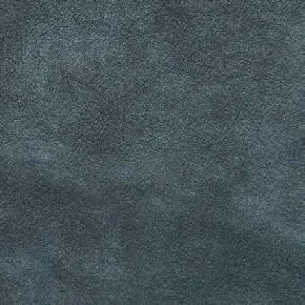 Nabuk leather texture sample, dark teal, mottled surface with fine granular details and a matte finish; Presotto "sup nbk orione" collection.