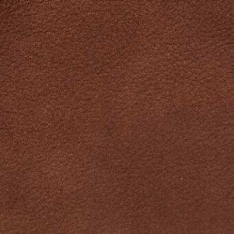 Brown nabuk leather texture sample from Presotto collection, exhibiting a granular, matte finish with warm earthy tones.