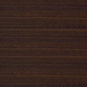 Presotto Eucalipto Dark wood veneer displaying horizontal planks, rich brown tones, matte finish, and natural grain texture.