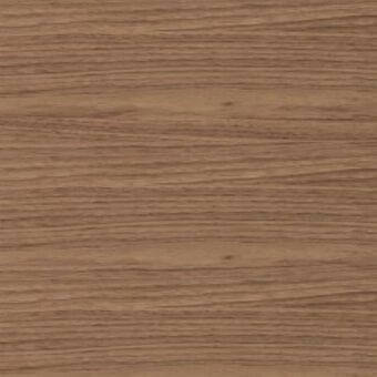 Noce canaletto wood texture displaying a horizontal linear grain, medium-brown matte finish, and subtle tonal variations for refined visual depth.