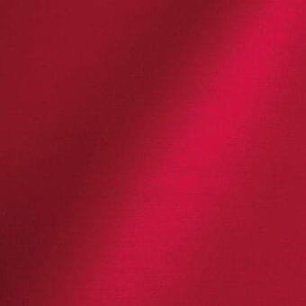 Cardinal red fabric with subtle gradient, smooth matte texture, and faint embossed text reading "reflex > fabric > amsterdam > 23 cardinal."