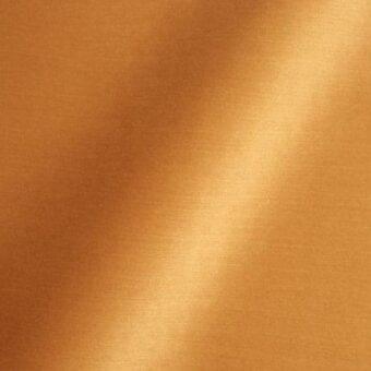 Brushed ochre fabric texture displaying warm golden-brown tones with a vertical linear sheen and smooth consistent surface.