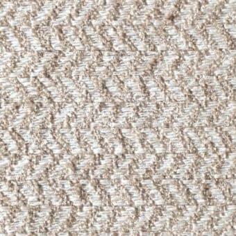 Herringbone fabric texture in beige and light tan tones, displaying a dense, diagonal rib weave with embedded textile identifiers.