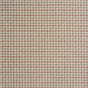 Reflex fabric sample, cream and green wool blend, displays a subtle square grid pattern; “Carnaby Street” Twilight design.