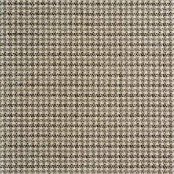 Woven chatelle fabric, beige and charcoal gray, displays horizontal ribbing with square motifs and a matte, textured surface; labeled Reflex, Carnaby Street.