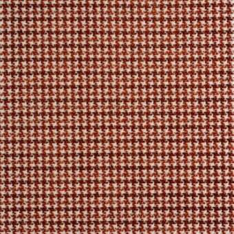Woven fabric texture, tabasco orange-brown and beige, dense irregular pattern with raised surface, “Carnaby Street” from “Reflex” collection.