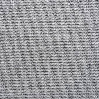 Reflex Roma fabric texture, muted gray, tight plain weave with subtle heathering, displaying brand names for upholstery or drapery.