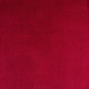 Cinnabar red fabric texture with vertical ribbing, matte finish, and tight weave; Reflex Venezia 53 material sample.