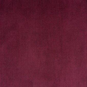 Burgundy ribbed fabric swatch with matte finish, displaying woven texture; labeled “reflex venezia 63 lotus” within a luxury textile collection.