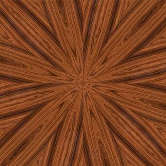Santos Radiale wood grain radial pattern, warm brown tones, symmetrical arrangement with integrated text “reflex > glass > legnoreflex > 0001”.