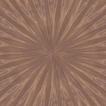 Radial brown wood grain texture with subtle text reading “reflex > glass > legnoreflex > 0011 noce canaletto radiale” and matte finish.