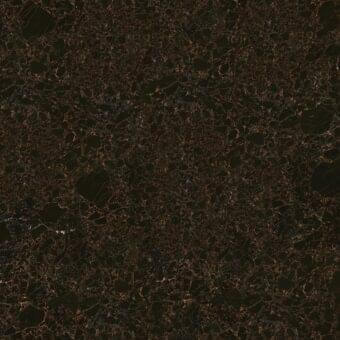 Dark marble texture with rust-colored veins, dense irregular patterns, and subtle orange to reddish-brown tonal variations across a black background.