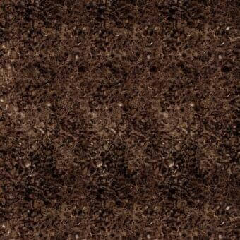 Dark brown soil texture with granular particles and sandy inclusions, exhibiting a complex, mottled, earthy tone and uniformly rough surface.