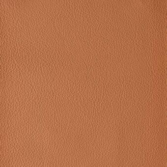 Brown leather texture sample, Colorata 134 Corallo, displays a dense grain with matte finish and uniform terracotta coloration.