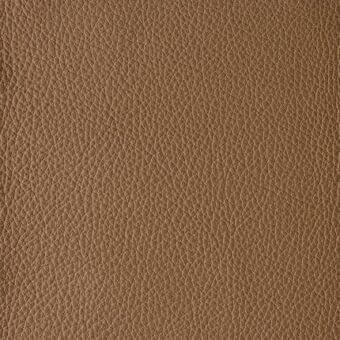 Brown leather texture sample “colorata 157 marancio” displays a matte finish with fine grain and subtle creases throughout the uniform composition.