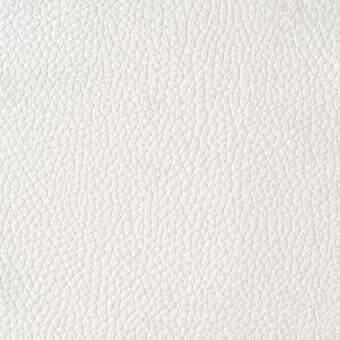 White pebble-grain leather texture, “reflex naturale n201 bianco”, displays a consistent matte finish and repeating pattern for upholstery applications.