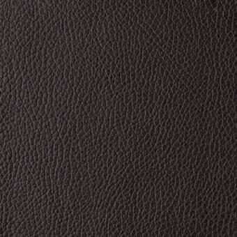 Black full-grain leather texture sample, “reflex naturale n248 nero,” with dense, irregular grain and a matte, slightly rough surface.