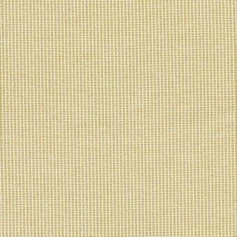 Tricot fabric in ochre displays a uniform grid weave with subtle tonal variations and a dense, flat texture under diffused lighting.