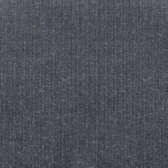 Dark gray acrylic tuxedo linen fabric displaying a vertical weave texture, with a matte finish and tightly knit structure suitable for upholstery.