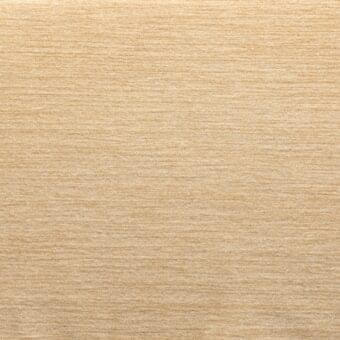 Ecru velvet fabric sample, Royal Botania EUV collection, short pile with horizontal grain, warm beige tone, smooth texture.