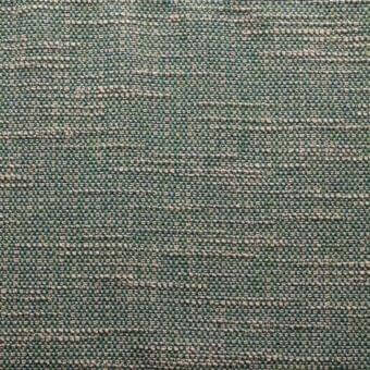Juniper green acrylic fabric with a dense, grid-like weave and subtle beige and yellow-green speckled variegation; matte finish.