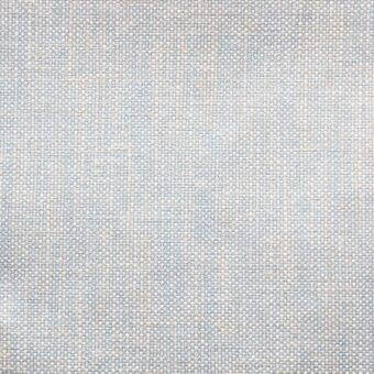Pastel blue acrylic fabric with a dense, grid-like weave and beige interwoven threads, matte finish, from Royal Botania’s PAB collection.