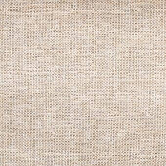 Acrylic fabric sample, pastel coconut color, dense rectilinear weave with a slightly rough matte texture and visible grid structure.