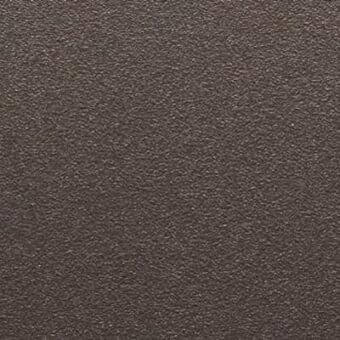 Dark bronze powder coating texture sample, uniform granular matte finish, densely packed surface with slight roughness.
