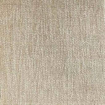 Beige textured rug with looped pile, displaying a grid pattern of woven fibers in neutral tones of gray and cream, matte finish.