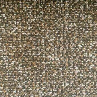 Woven rug, olive green and brown, dense mosaic pattern with granular texture and matte finish, Rugiano Mosaico collection.