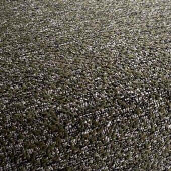 Rugiano rug, dark olive green and white flecks, dense multi-directional weave, nubby fabric texture, indoor fabrics collection 1609 030.