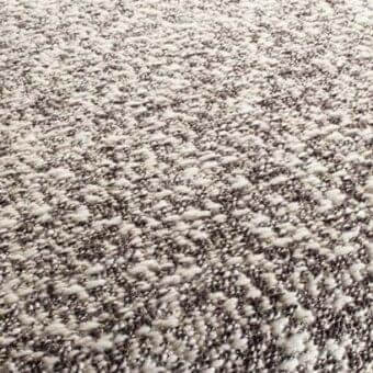 Rugiano rug, beige and brown woven fabric, dense irregular pile texture with raised elements, model 1609 091 for indoor use.