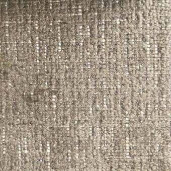 Rugiano indoor fabric sample, gray-brown tweed texture, plain weave with white flecks, model 2841 072, matte finish.